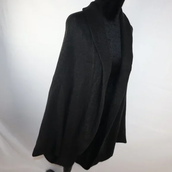 Layers by Lizden Marvelush Black Knit Cocoon Cardigan Women's Size XL/1X-NWOT - Picture 3 of 11